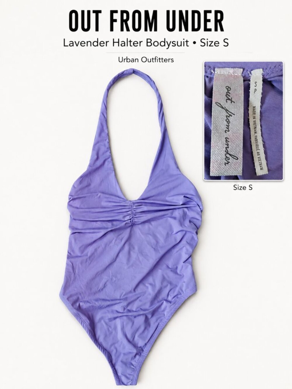 Urban Outfitters - Out From Under Lavender Halter Bodysuit Size SP